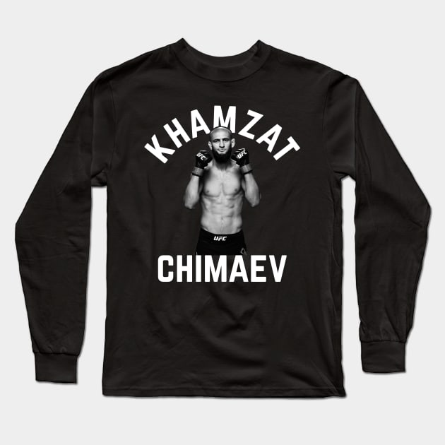 Khamzat Chimaev Long Sleeve T-Shirt by MMAMerch